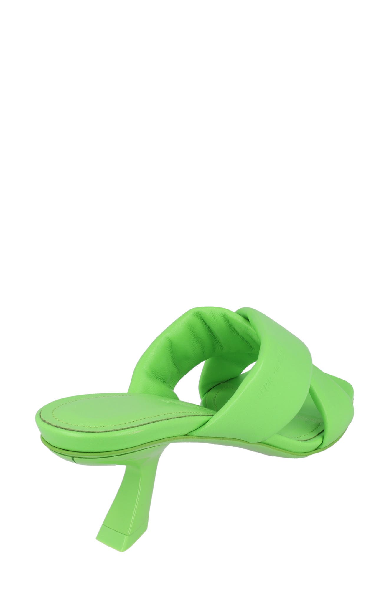 FERRAGAMO Crossover Slide Sandal, Alternate, color, Green