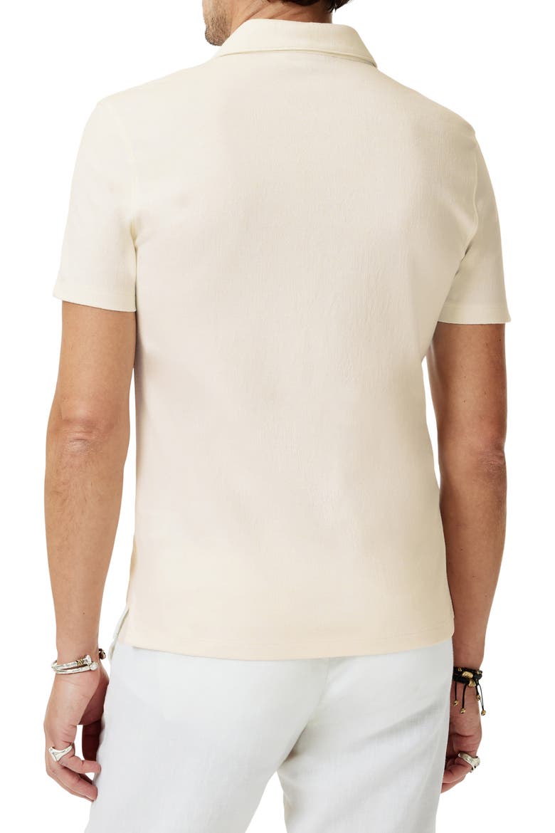 Hague Foliage Jacquard Polo, Alternate, color, NATURAL