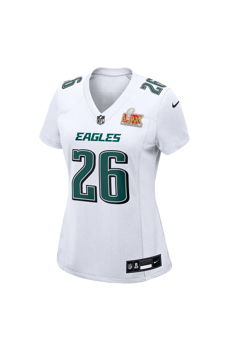 Nike Women's Nike Saquon Barkley Tundra White Philadelphia Eagles Fashion Game Jersey, Alternate, color, 