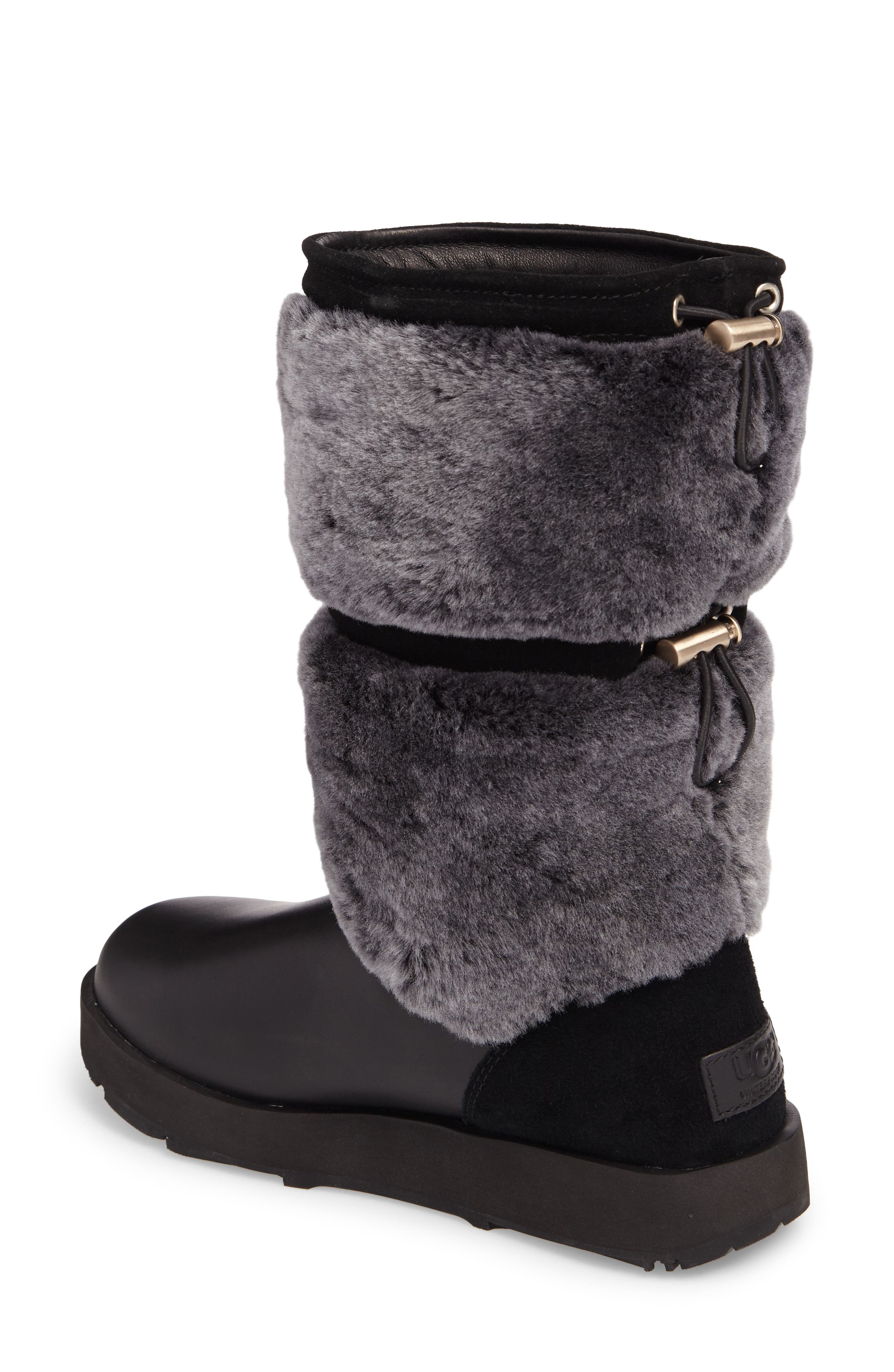 Reykir Waterproof Snow Boot, Alternate, color, BLACK LEATHER