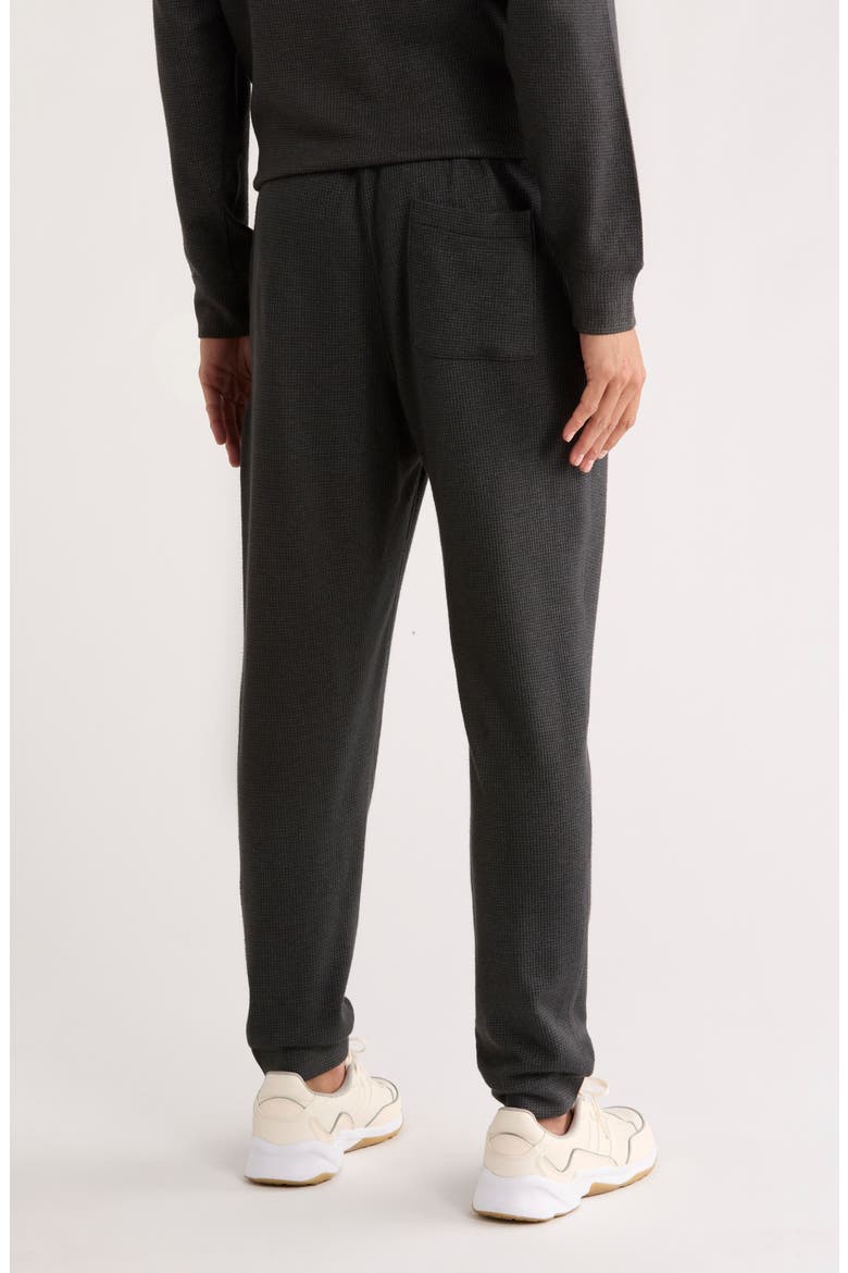 Waffle Knit Joggers, Alternate, color, GREY DARK CHARCOAL HEATHER