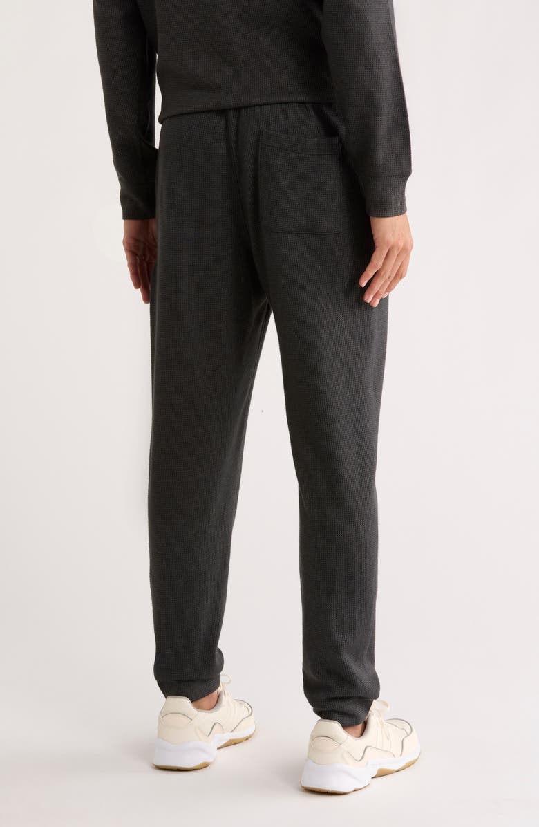 Z by Zella Waffle Knit Joggers, Alternate, color, Grey Dark Charcoal Heather