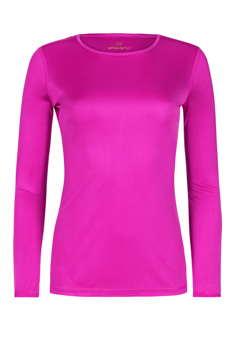 Silk Blend Base Layer, Main, color, Hot Pink