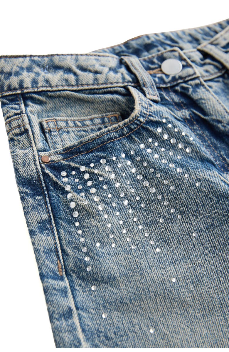 NEXT Kids' Sequin Splatter Jeans, Alternate, color, Blue