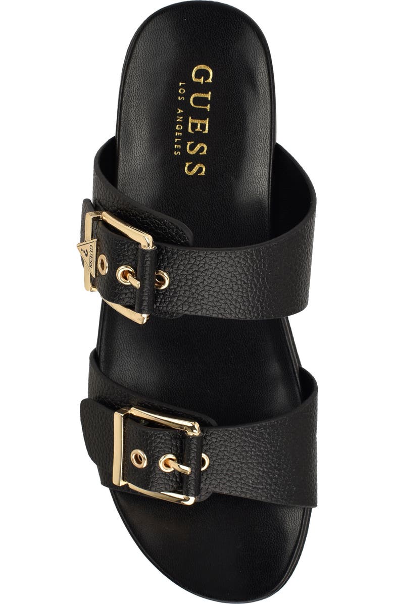 GUESS Platform Slide Sandal, Alternate, color, Black