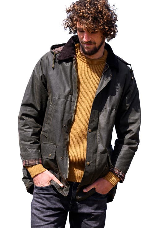 British Grown Sleeve Wax Cotton Jacket