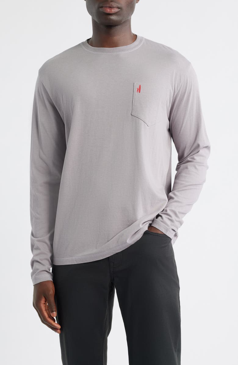 johnnie-O U.S. Palm Graphic Long Sleeve T-Shirt, Main, color, Steel