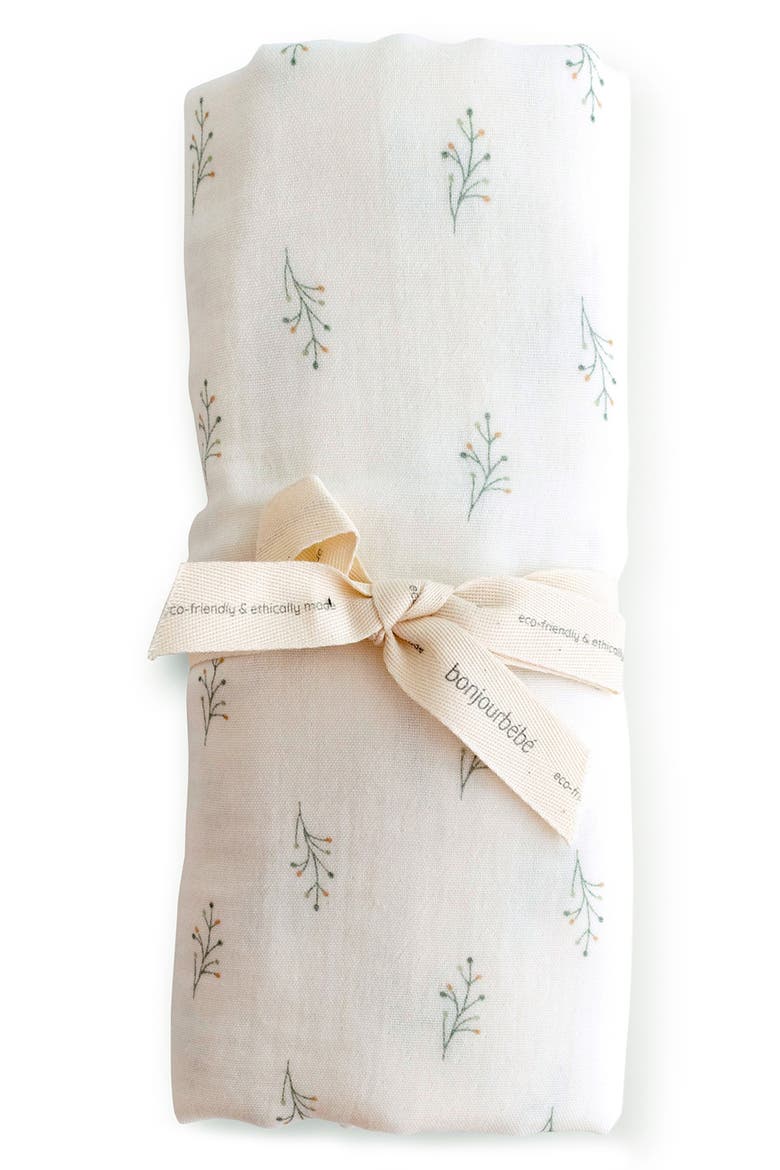 Kids' Muslin Swaddle, Alternate, color, SPRING COTTAGE