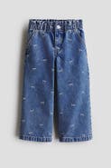 H&M Wide Leg Paper Bag Jeans