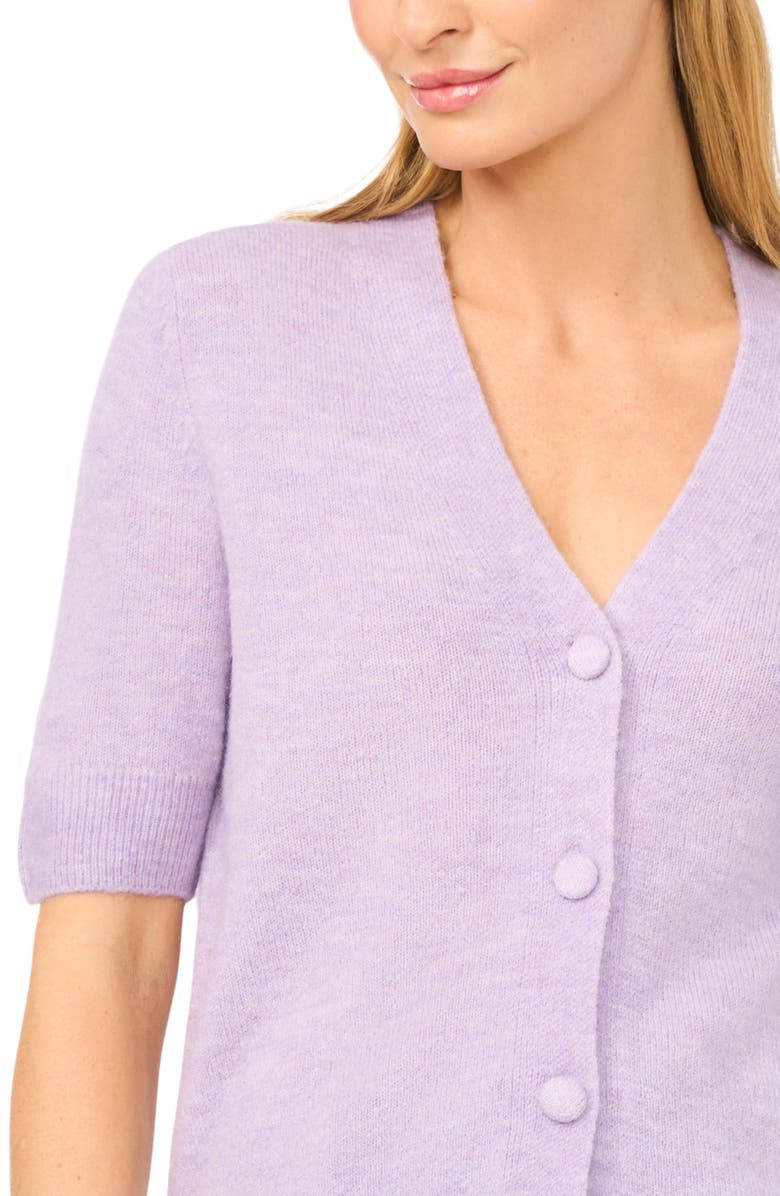 Halogen<sup>®</sup> Elbow Sleeve Cardigan, Alternate, color, Soft Lavender