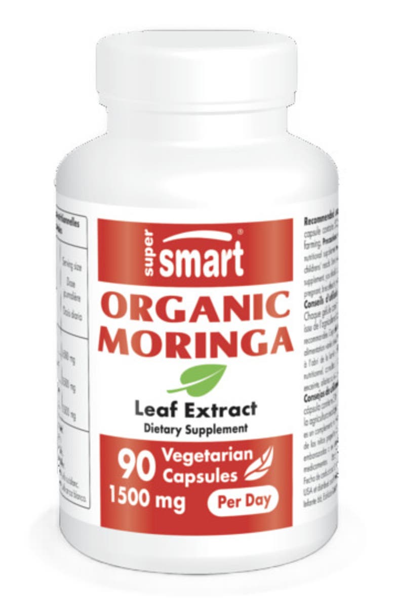 SuperSmart Organic Moringa 1500mg, Main, color, NO COLOR