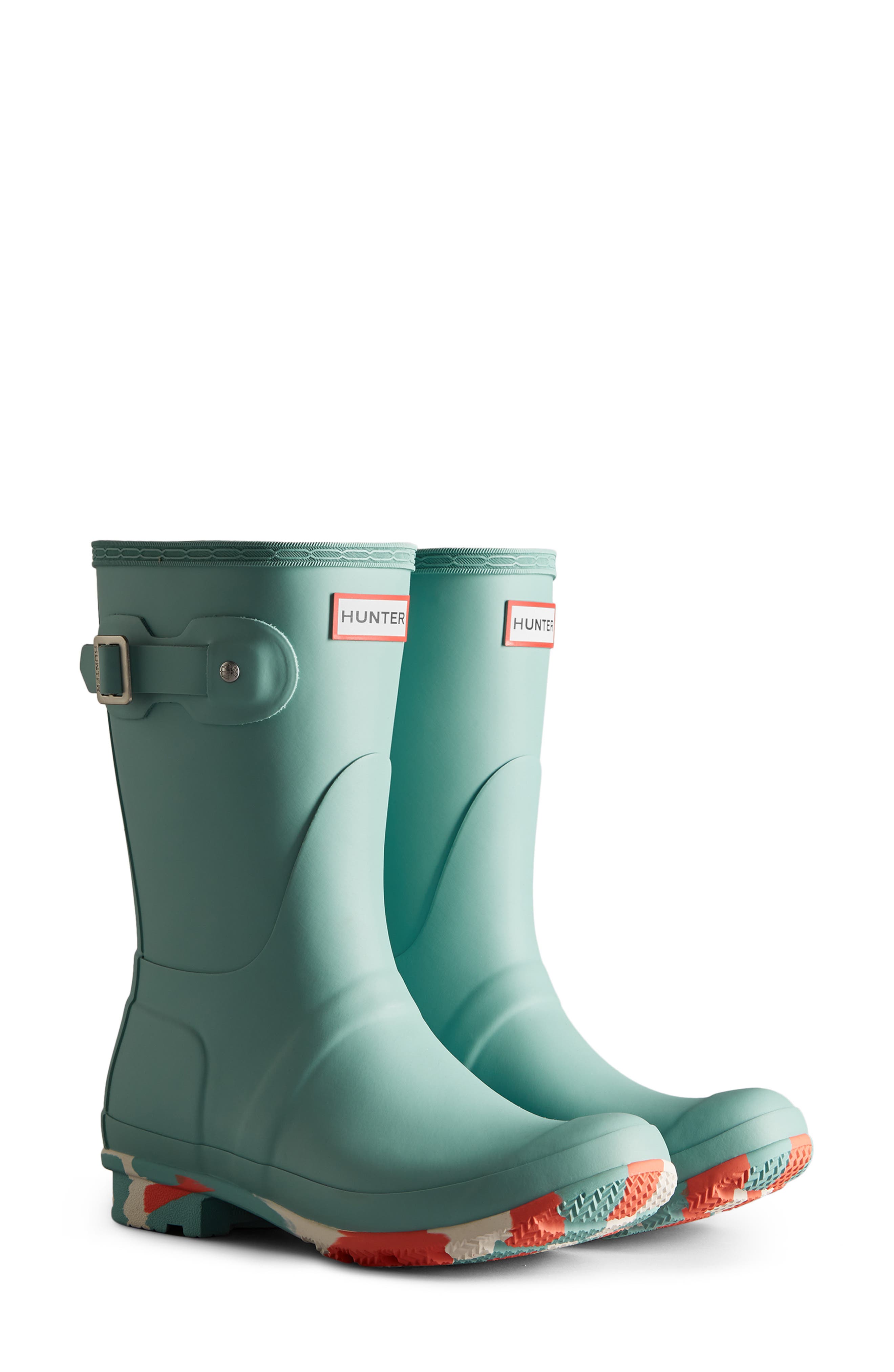 Hunter Original Short Colour Splash Waterproof Rain Boot (Women ...