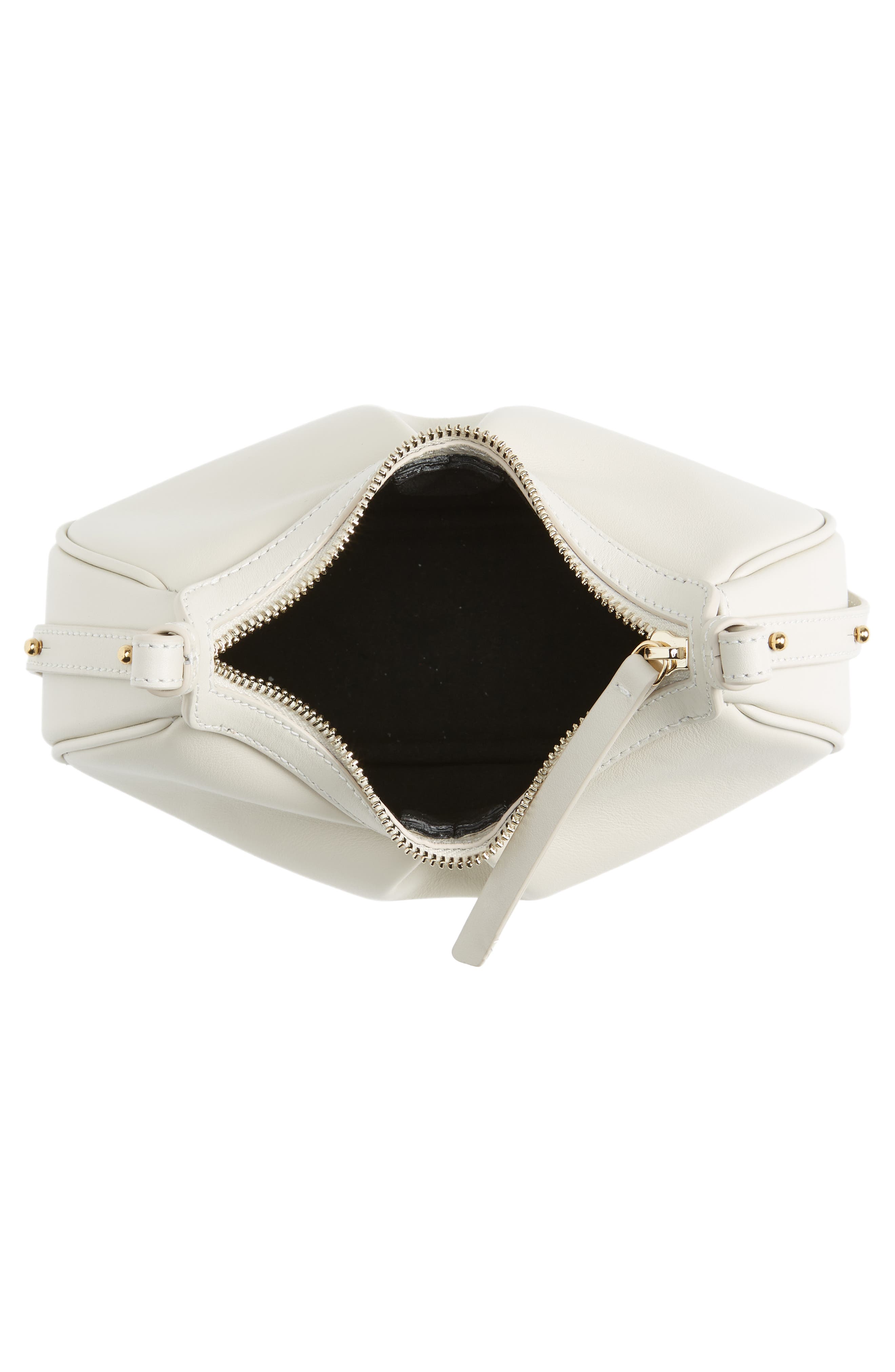 Yuzefi Mini Bean Bag Leather Handbag, Alternate, color, 