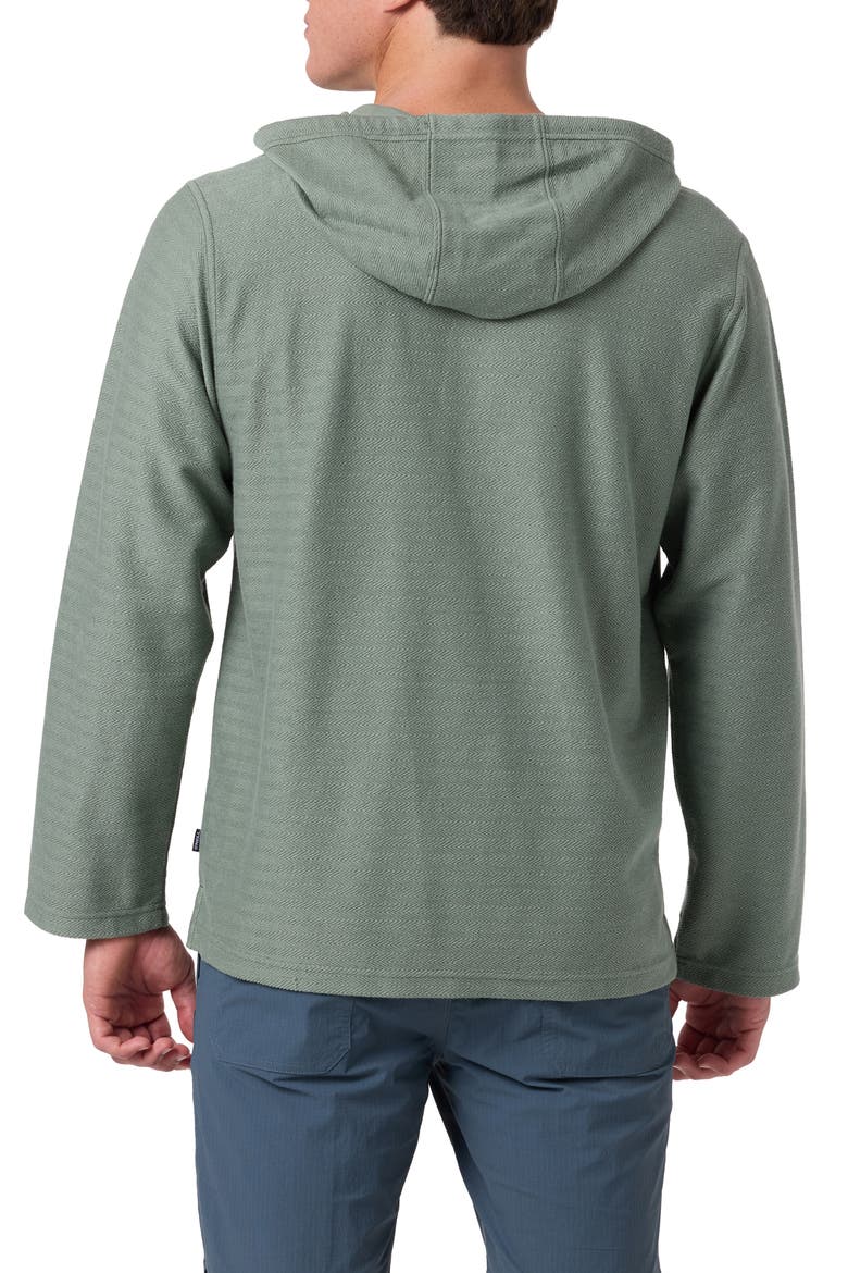 Bavaro Cotton Blend Poncho Hoodie, Alternate, color, SAGE