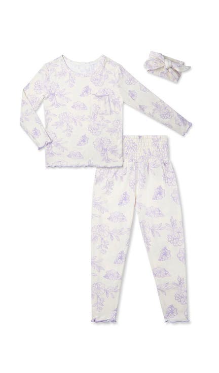 Charlie Fitted Long Sleeve 3-Piece Pajamas