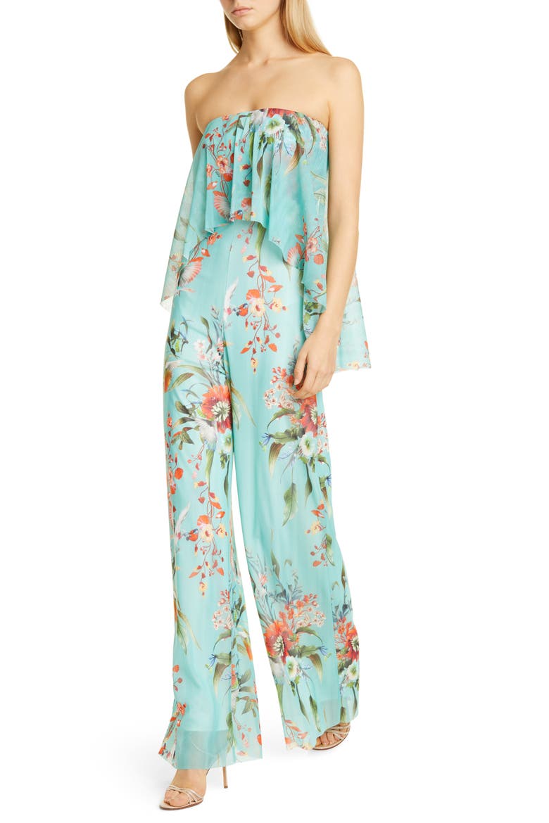 Strapless Wide Leg Jumpsuit, Alternate, color, PASTELLO