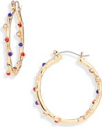 Leith Americana Hoop Earrings
