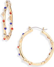 Leith Americana Hoop Earrings