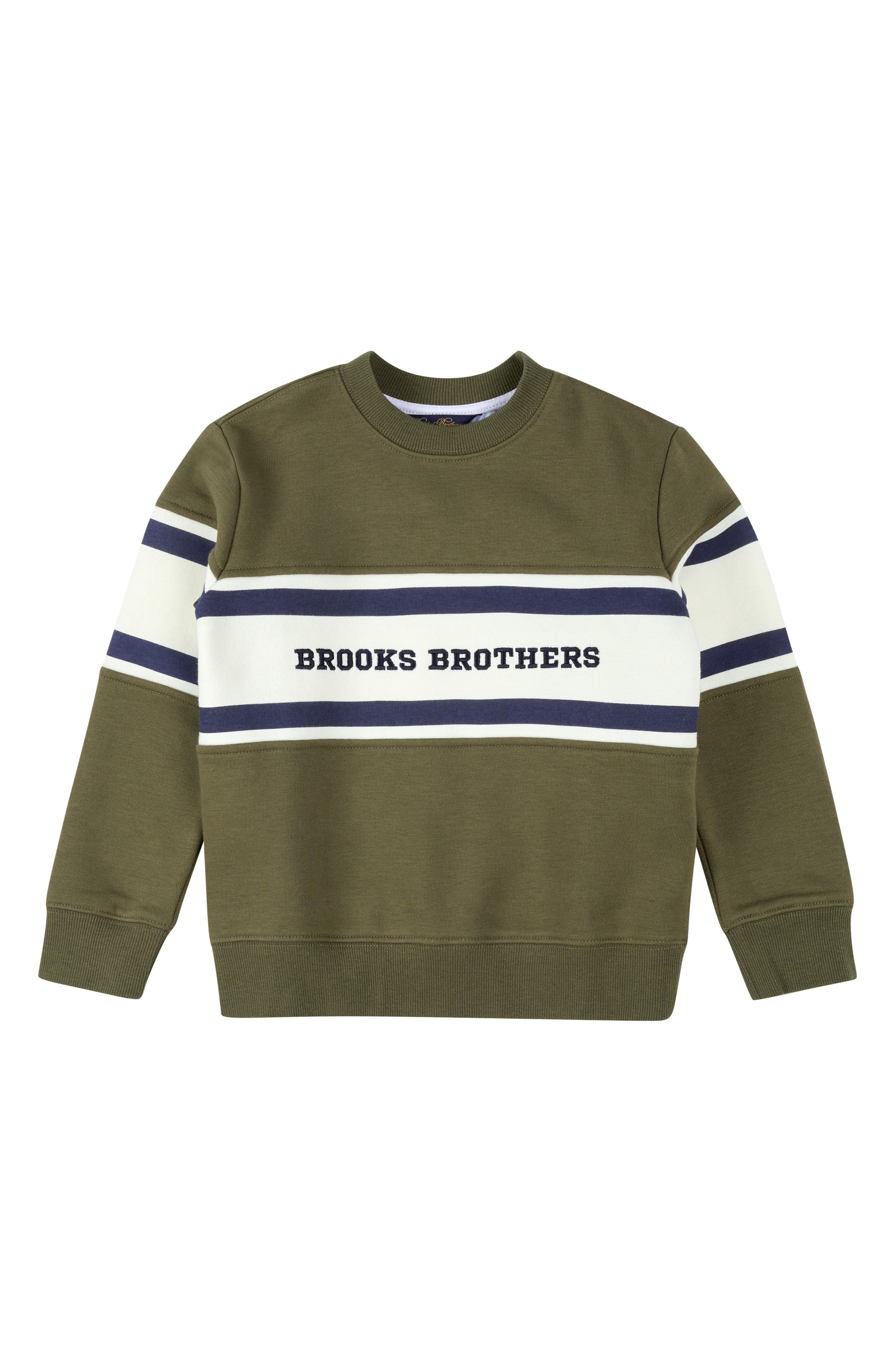 Brooks Brothers Kids' Embroidered Cotton Blend Sweatshirt