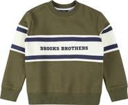 Brooks Brothers Kids' Embroidered Cotton Blend Sweatshirt