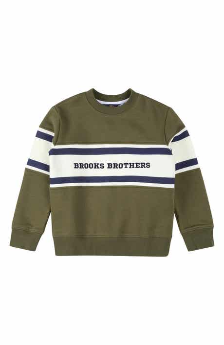 Brooks Brothers Kids' Embroidered Cotton Blend Sweatshirt