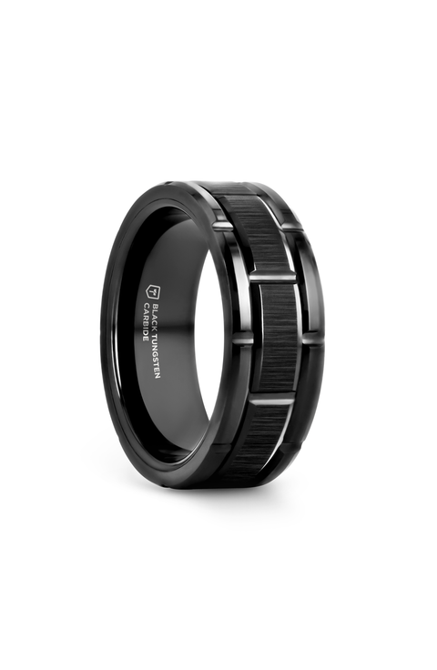 Windsor Beveled Tungsten Carbide Wedding Band