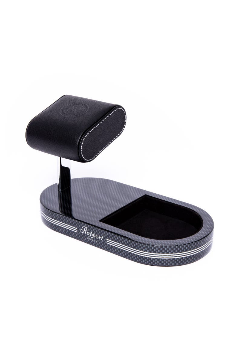 WATCH STAND WITH TRAY, Alternate, color, Carbon Fibre
