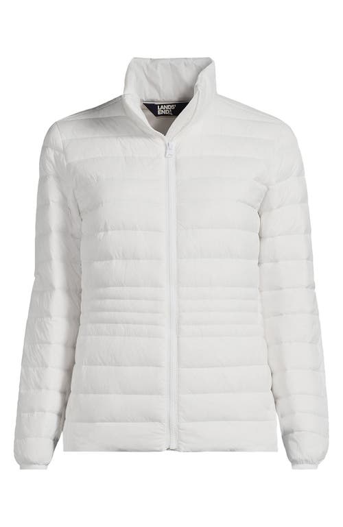 Lands' End Wanderweight Ultralight Packable Down Jacket In White