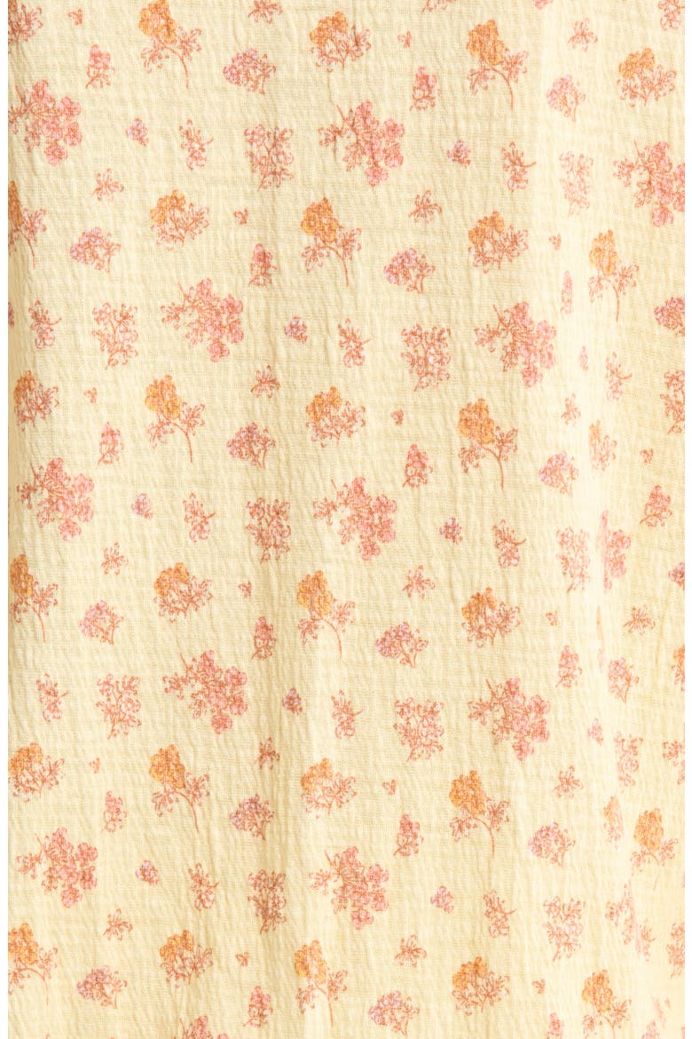 Bow Tie Short Pajamas, Alternate, color, PALE YELLOW