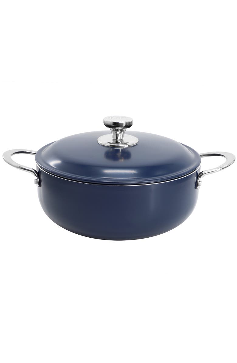 OSTER Cartagena 3.8 Quart Nonstick Aluminum Caldero with Lid, Main, color, Blue