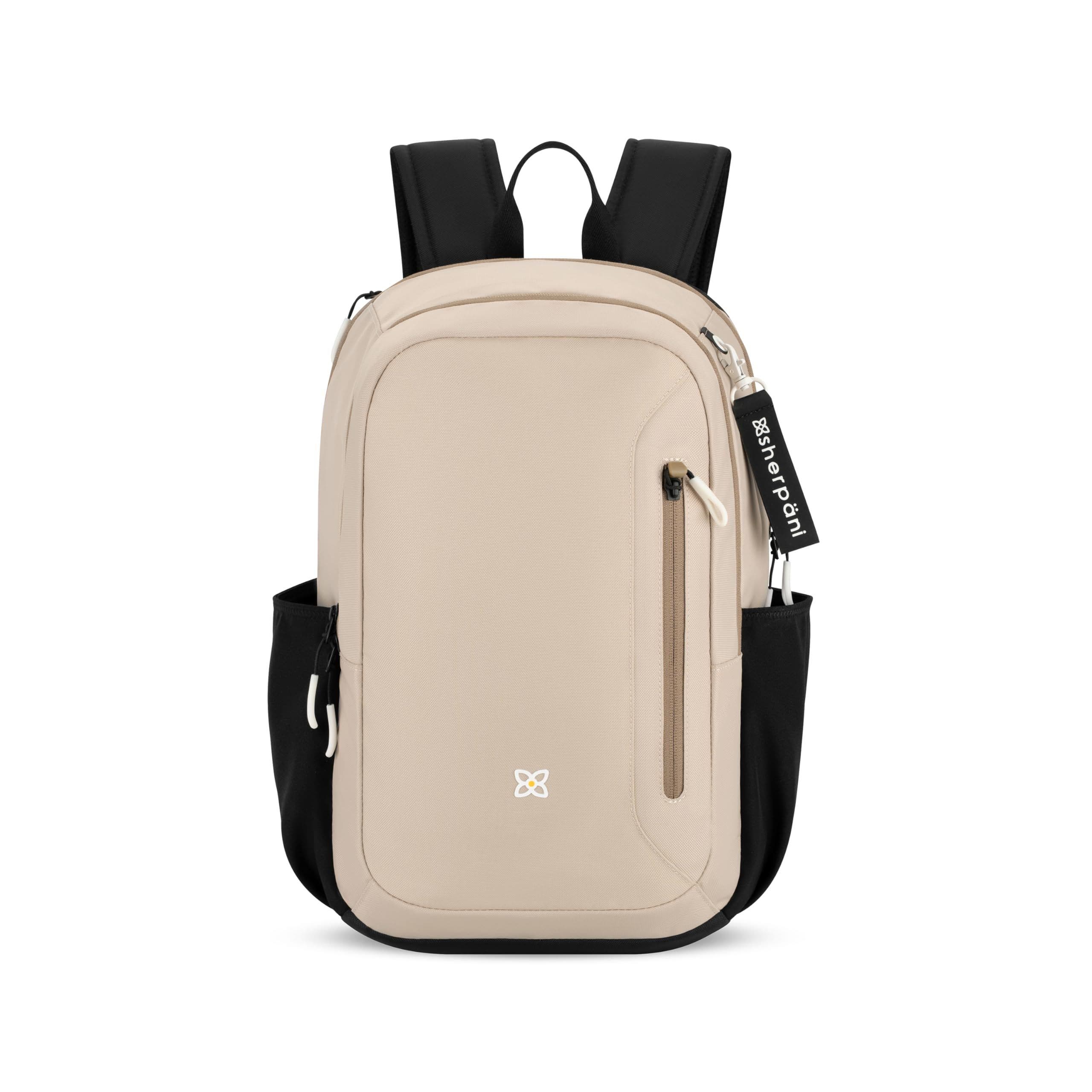 Sherpani Getaway  RFID Protection Laptop Backpack, 22L, Fits 15'' Laptop, Con Leche, Main, color, Con Leche