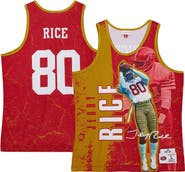 Mitchell & Ness Men's Mitchell & Ness Jerry Rice Scarlet San Francisco 49ers 1994 Player Burst Tank Top
