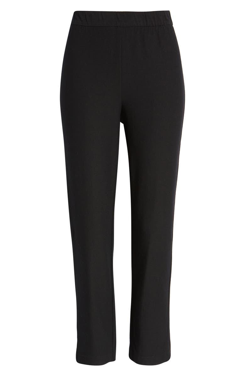 Ming Wang Studio Pull-On Crepe Pants, Alternate, color, Black