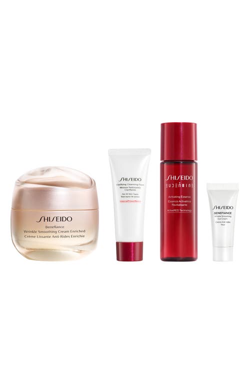 Shiseido Smooth & Hydrate Cream Set $124 Value In Transparent