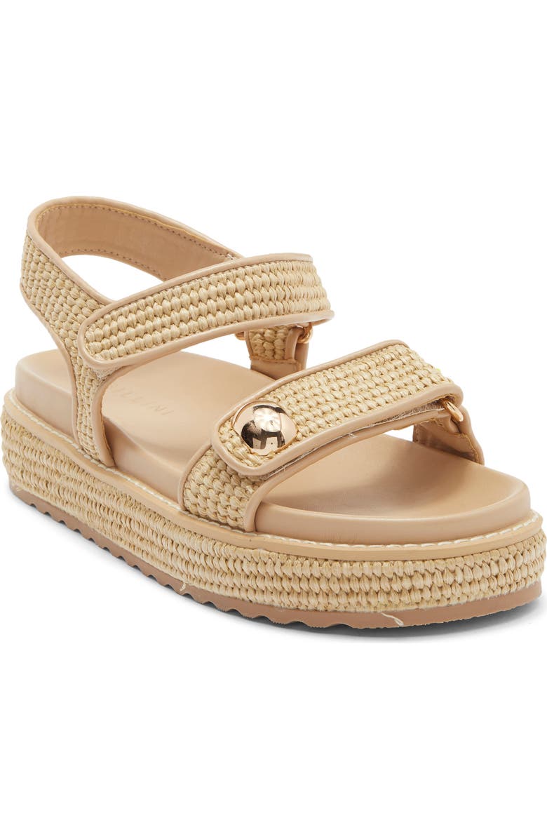 Billini Porter Platform Sandal, Main, color, Natural Raffia