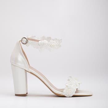 Forever Always Shoes Dede Lace Bridal Heeled Sandals Nordstrom