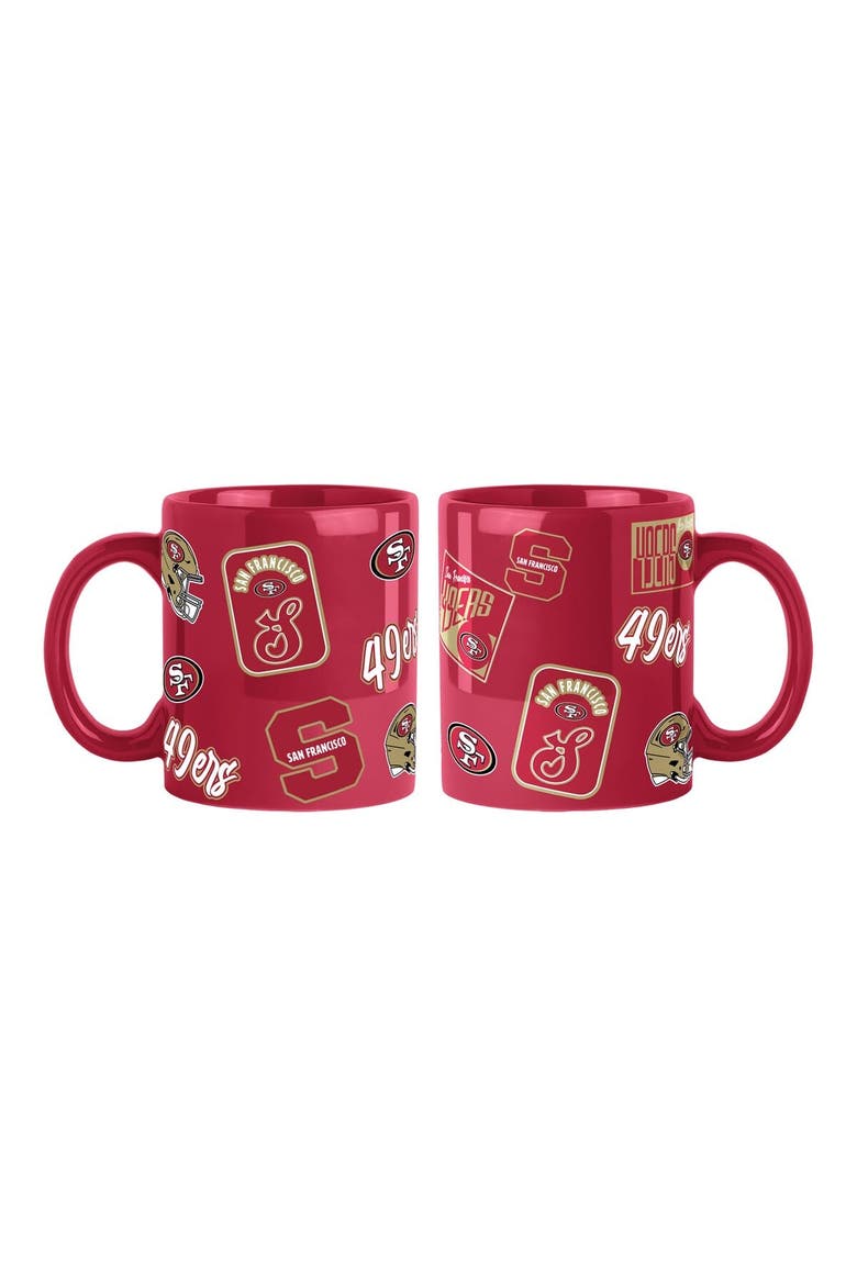 San Francisco 49ers 2-Pack 15oz. Color Mug Set, Main, color, Cardinal