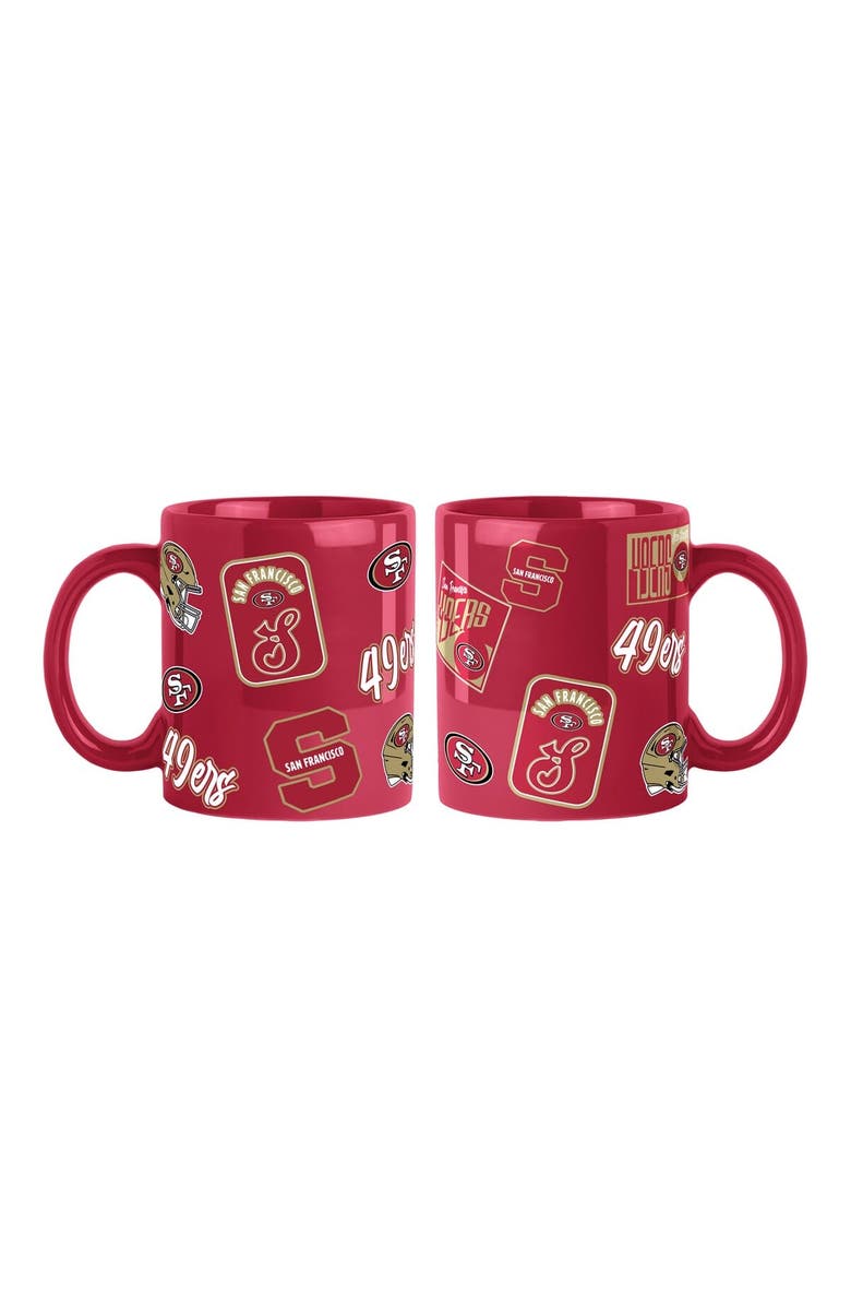 LOGO BRANDS San Francisco 49ers 2-Pack 15oz. Color Mug Set, Main, color, Cardinal