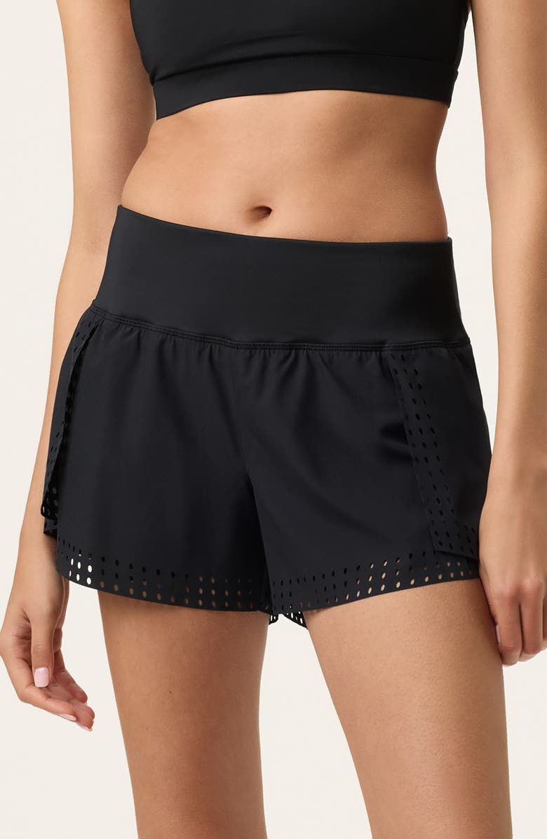 FILA White Line Double Layer Shorts, Alternate, color, 