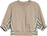 3.1 Phillip Lim Crop Shirt-Trimmed Sweatshirt