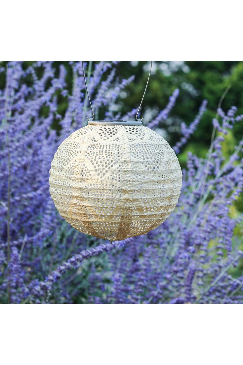 Soji Stella - Globe - Solar Lantern, Alternate, color, Pearl