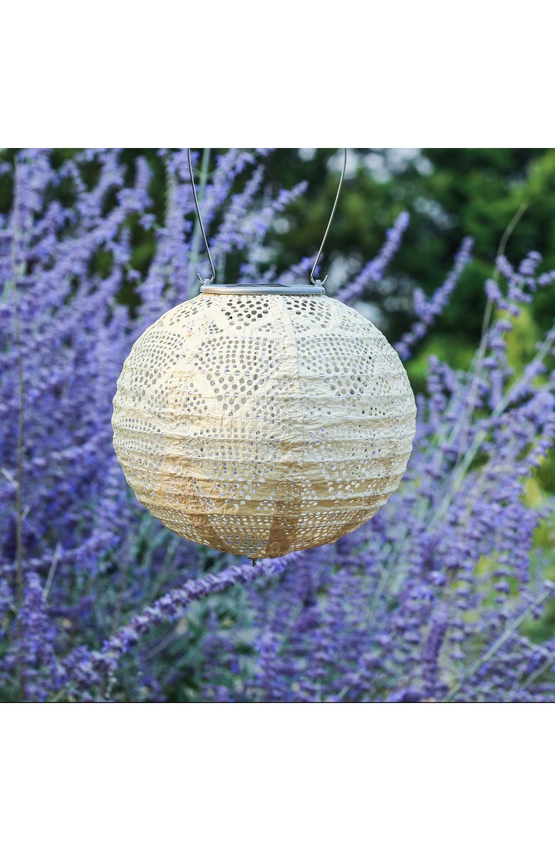 Allsop Home & Garden Soji Stella - Globe - Solar Lantern, Alternate, color, Pearl