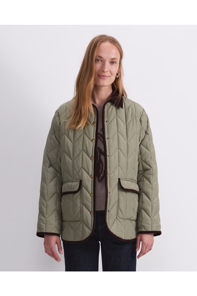 Gillian Quilted Shacket, Alternate, color, Sage