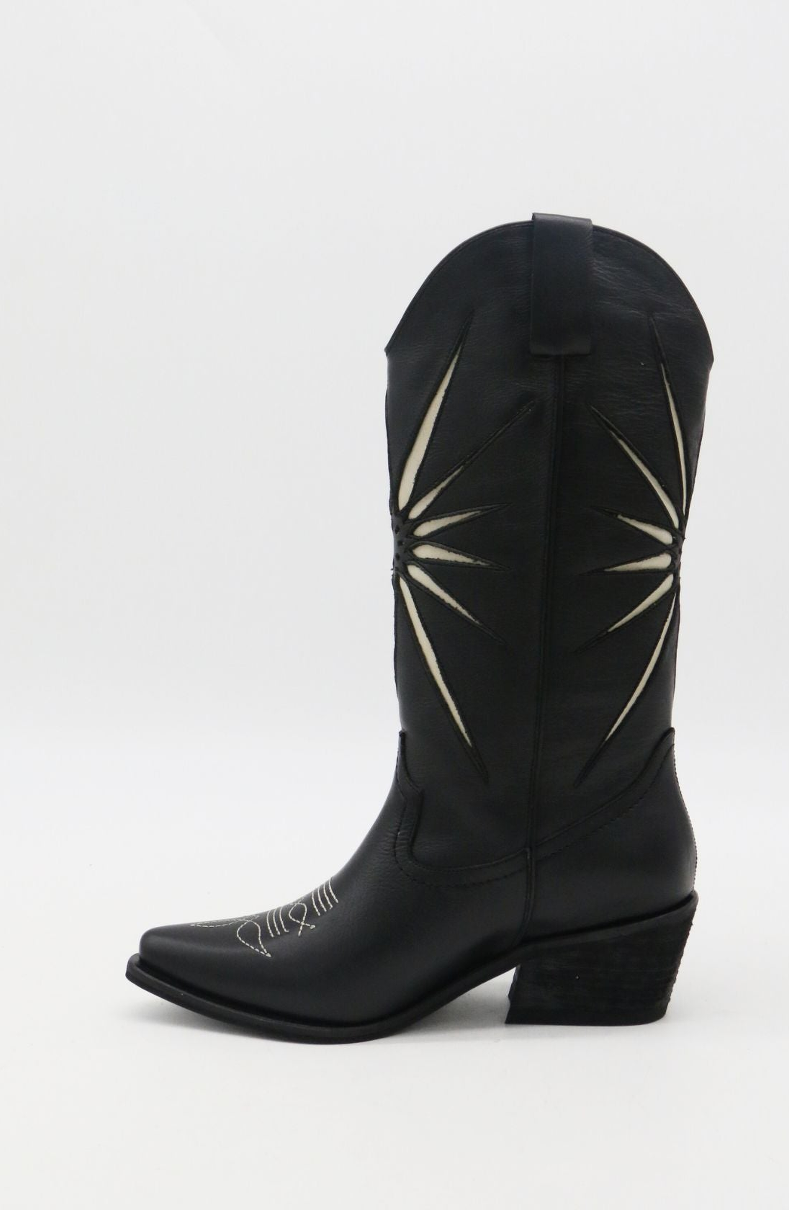 STIVALI NEW YORK Moonrise Western Cowboy Boots, Alternate, color, Black