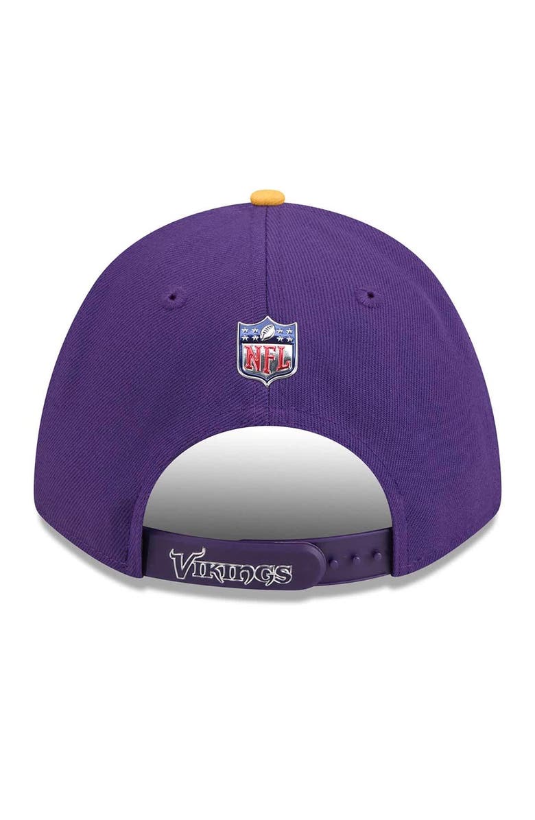 New Era Men's New Era  Purple/Gold Minnesota Vikings 2026 NFL Draft 9FORTY M-Crown Adjustable Hat, Alternate, color, Purple