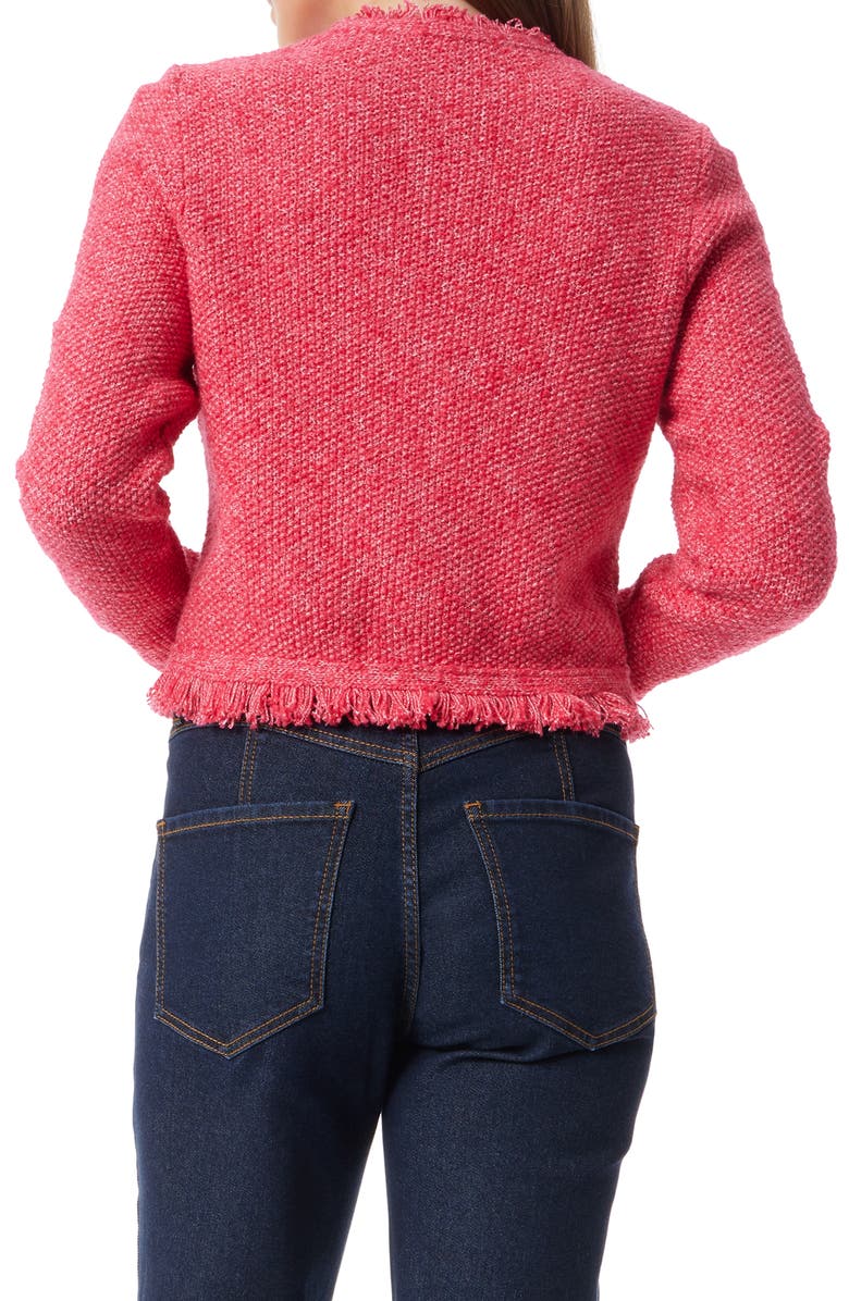 Sam Edelman Indria Fringe Jacket, Alternate, color, Cerise