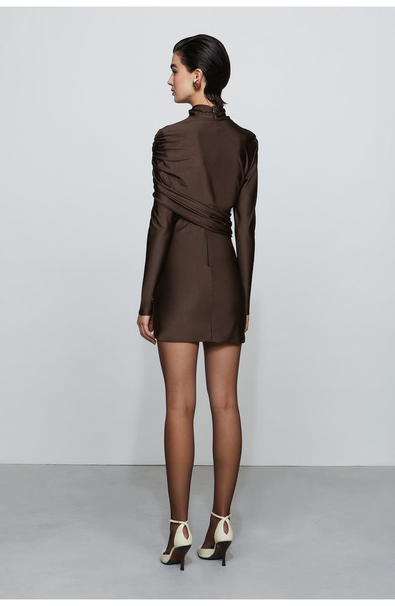 Et Ochs Fallon Mini Dress, Alternate, color, Chocolate