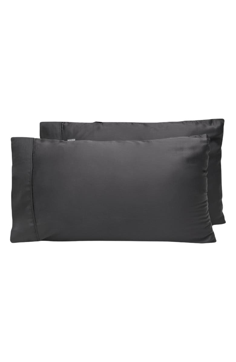 ettitude Signature Sateen Set of 2 Pillowcases, Main, color, Slate