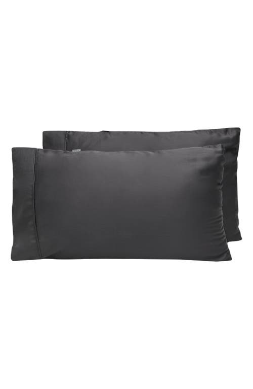 Ettitude Signature Sateen Set Of 2 Pillowcases In Slate