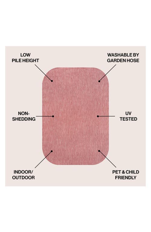 Jonathan Y Miles Modern Minimalist Radius Corner Solid Indoor/outdoor Shaped Area Rug